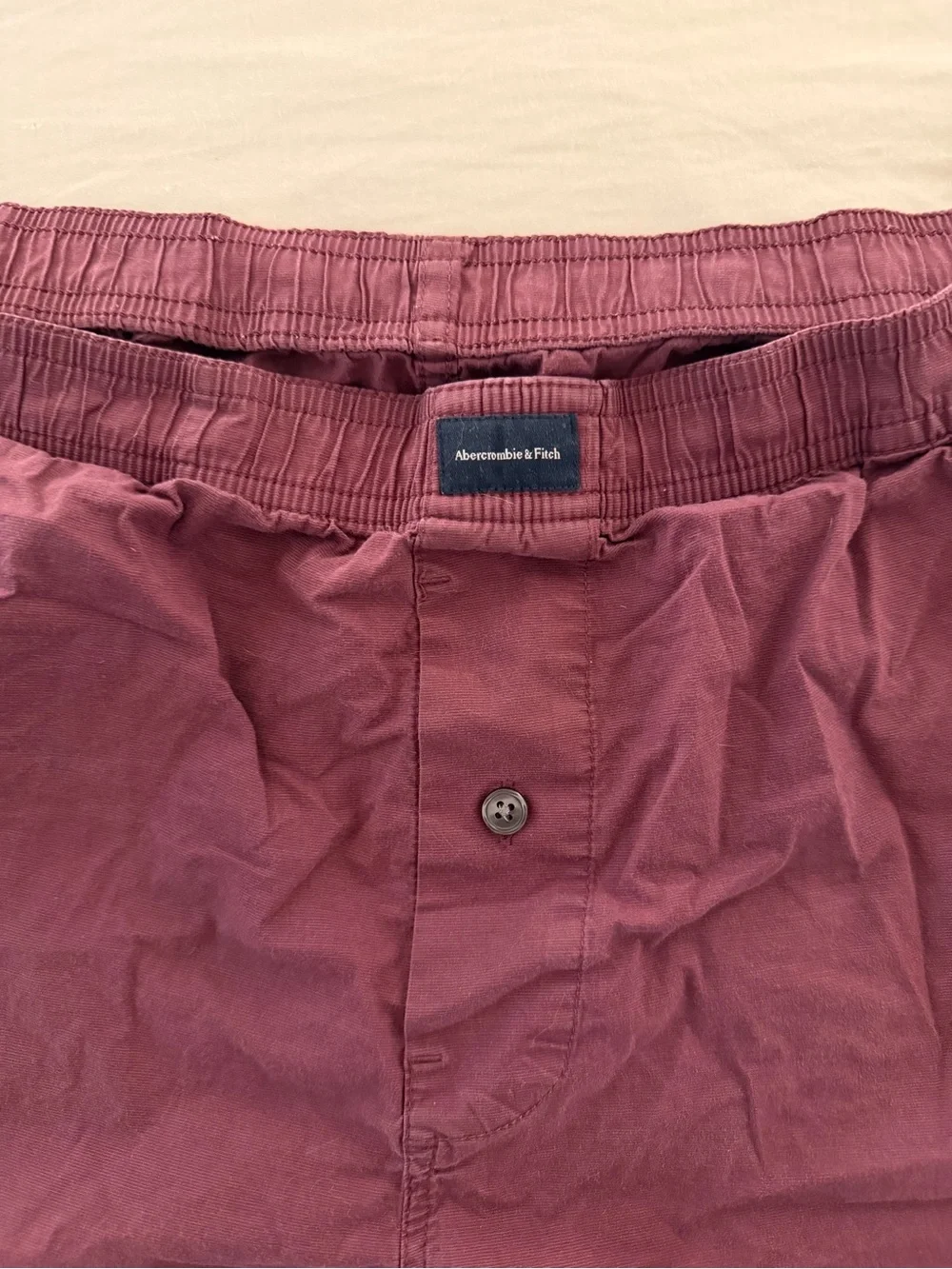 Abercrombie & Fitch Men's Wine Red Athletic Boxer Shorts